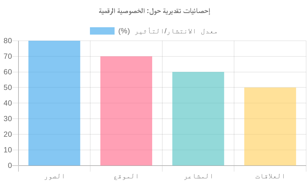 مخطط بياني لـ الخصوصية الرقمية