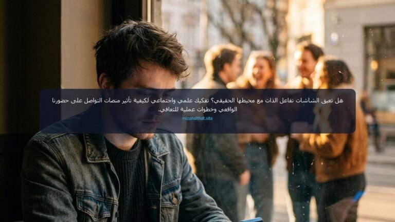 هل تؤثر وسائل التواصل الاجتماعي سلباً على تفاعل الذات مع محيطها الحقيقي؟